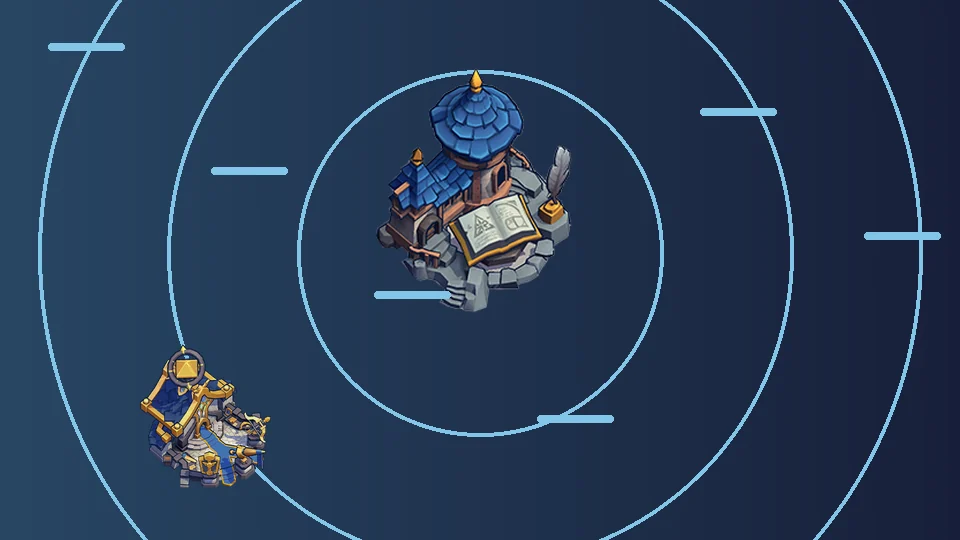 Kingshot building relationship artwork featuring War Academy
